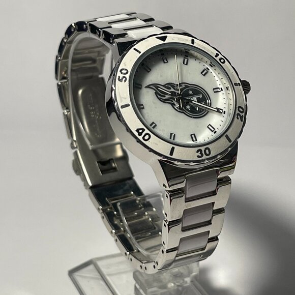 Tennessee Titans NFL Stainless-Steel Women's PEARL Watch by Game Time NEW - Picture 6 of 8